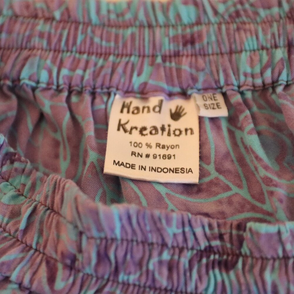 Hand Kreation Skirt One Size Boho, 100% Rayon festival, colorful, casual - Picture 2 of 12